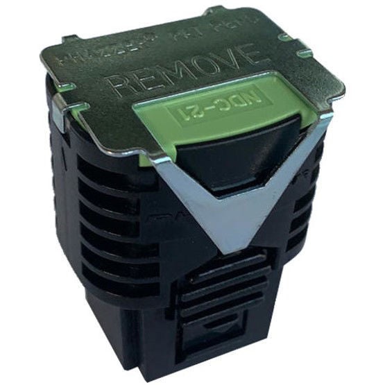 PhaZZer 21ft dart cartridge in lime green, TASER-compatible less-lethal CEW ammo