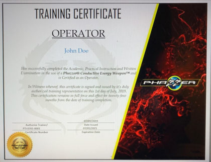 PhaZZer Training - Operator Training Certification