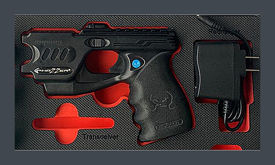 PhaZZer Enforcer CEW Basic Set - Black - rechargeable less-lethal self-defense