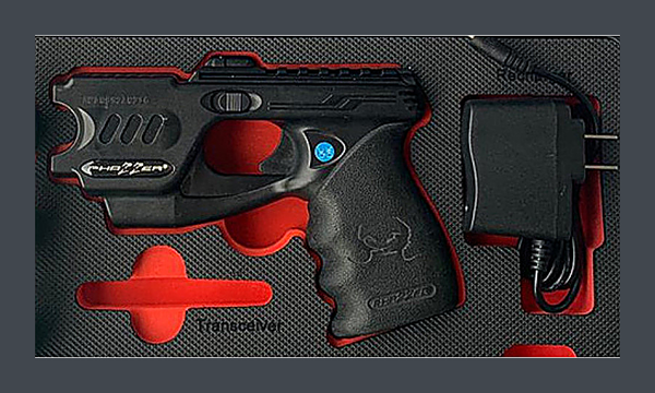 PhaZZer Enforcer CEW Basic Set - Black - rechargeable less-lethal self-defense