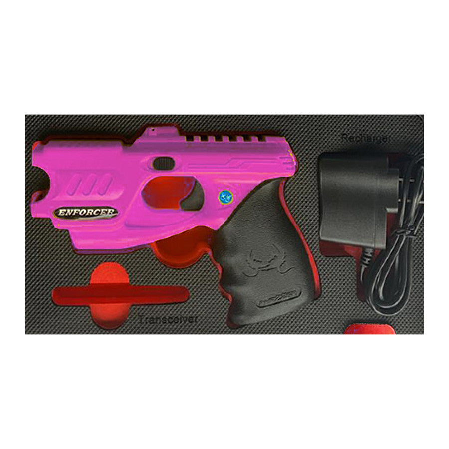 PhaZZer Enforcer CEW - Law Enforcement Grade Self-Defense - Black, Yellow, Pink - Rechargeable, Non-Lethal